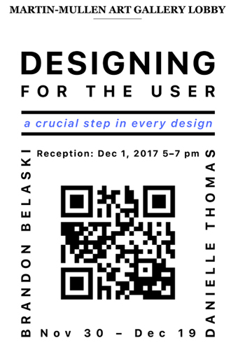Designing for the user lobby exhibition poster