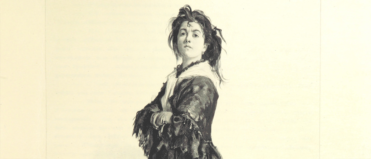 The female revolutionary Louise Michel in the Paris Commune