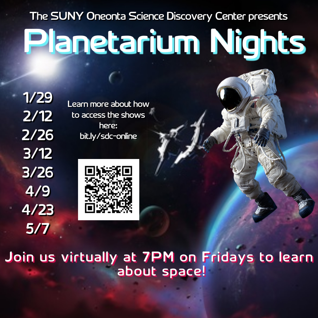 Planetarium Public Show Schedule | SUNY Oneonta