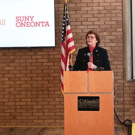 Dr. Marion Terenzio, President of SUNY Cobleskill